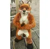 Halloween Long Fur Husky Fox Dog Mascot Trajes de Festas de Natal Cartoon Carreno Carnival Publicidade Festa de Festa Unisex