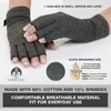 Cycling Gloves 1Pair Winter Compression Arthritis Gloves Rehabilitation Fingerless Gloves Anti Arthritis Therapy Gloves Wrist Support Wristband P230516