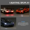 Diecast Model car 1/32 McLaren Senna Alloy Sports Car Model Diecasts Metal Toy Vehicles Car Model Simulation Sound and Light Collection Kids Gifts 230516