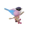 Spilla per uccelli in lega di design semplice che gocciola olio Personalità della moda Corpetto animale Uomo Donna Pin Abbigliamento Gioielli Regalo