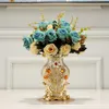 Vases Frosted Porcelain Vase Vintage Advanced Ceramic Flower Vase For Room Study Hallway Home Wedding Decor 230515