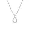 Pendant Necklaces Stainless Steel Teardrop Necklace For Women Men Fashin Jewelry