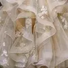 Девушка одевается от плечо пушистое приспособление для тюля милое цветочное платье принцессы для свадебной подружки невесты для вечеринки по случаю дня рождения