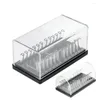 Hooks 1st Dental Acrylic Organizer Holder Box Round/Rectangular Arch Wires Fall för att placera Ortodontic Lab
