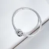 Poetic Blooms fermoir bracelet à breloques pour Pandora véritable argent sterling serpent chaîne bracelets bijoux de créateur pour femmes soeurs cadeau bracelet de luxe avec boîte d'origine