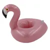 Inflatable Floats Tubes Swim Ring Rose Gold Flamingo Coasters table Water Cup Holder Floating Drink Cup Holder Air-filled Toy Swimming Equipm P230516
