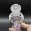 Attrape-cendres en verre de 14 mm à 45 degrés 45 ° pour attrape-cendres de tuyau d'eau de narguilé violet.