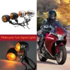 Nieuwe Universal Motorcycle Amber Black Mini Bullet LED Turn Signals Remlooplichten Turn Signals Indicators Indicators