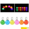 Dog Collars Multi Colors LED Pet Pendant Colorful Light Flashing Luminous Collar Supplies Glow Safety Tag