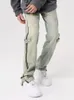 Jeans pour hommes mode pour hommes coupe ample jambe droite avec fermeture éclair Vintage lavé Y2K pantalon hommes Baggy hommes vêtements
