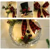 Noel dekorasyonları 21cmx40cm kolye asma yüzüğü hafif çelenk ağacı ev dekorasyon toptan