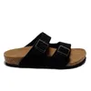 Venta al por mayor caliente Sandalias de plataforma leathe Birke Designer deslizadores de fieltro correa de hebilla Zapatillas de verano negro rosa verde con Flip Slops Zapatillas de moda tamaño grande: 36-45