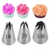 Other Bakeware 1 Buah Alat Dekorasi Kue Nosel Mawar Icing Piping Nozzle Krim Cupcake Tips Baking Aksesori 1M 2D 336 230516