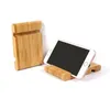 Supporto per telefono cellulare da tavolo in bambù pigro Supporto per telefono cellulare creativo Supporto per protezione ambientale in bambù LX5604