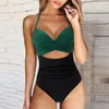 Kombinezon push w górę Kobiety stroju kąpielowego Push Up Kobiet wycięcie strojów kąpielowych żeńska wysokowa talia plażowa xl halter Monokini 230515