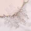 Hårklämmor Barrettes Hårklipp Handgjorda bröllopstillbehör Kristall Rhinestone Huvudkläder Pure Tyst elegant bankettparti för kvinnor dekoration