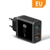 Nouveau chargeur de téléphone portable à charge rapide PD45W 5V4A réglementation euro-américaine PD + 2USB adaptateur multi-port tête de charge