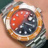 Montre-bracelet pour hommes 40mm montres mécaniques automatiques Montre étanche en acier inoxydable affaires étanche Montre De Luxe