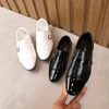 Кроссовки Sepatu Kulit anak unak untuk laki laki balita flat pesta pernikahan acara formal pertunjukan panggung 230516