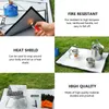 Outdoor Pads 1Pc Fireproof Grill Mat Cloth Placemat Temperature Resistant