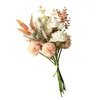 Decoratieve bloemen herfstdecoraties slinger nep planten zijden bloemen arrangementen krans maken voorraden kunstmatige pioenen bulk