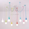 Hanglampen moderne eenvoudige kroonluchter lichten kleurrijke multi -kop spider hangende lamp mode home decor restaurant verlichtingsarmatuur