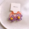 1 Pair New Korean Sweet Girl Princess Cloud BB Clip Hair Accessories Fashion Children's Cute Colorful Flower Hair Rope Headwear