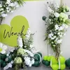 Flores decorativas Boda Telón de fondo Arco Verdor Rosa Flor Arreglo de fila Mesa Bola floral Fiesta Etapa Camino Plomo Piso Decoración Prop