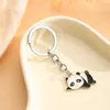 Keychain Panda Pendants DIY Men Jewelry Car Key Chain Ring Holder Souvenir For Gift