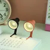 Bordslampor Mini Reading Lamp Eye Protection Multicolor Portable Night Light For Travel Bedroom Clip-On Flexible LED Book Lights