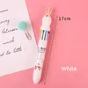 6pcs schattige 10-kleuren Ballpoint Ball Pen Series 0,5 mm Student schrijven en schilderen multifunctionele kleur handheld kantoorartikelen