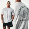 Mens T-Shirts Summer Gym T-Shirts fitness Oversized 100 Cotton Men Women T Shirt High Quality Bodybuilding Men Clothes Print Tee Free Shipping P230516