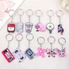 3st Halloween Keychain Punk Akrylbilspegel Keyring Handväskesmycken Charms