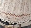 レディースブラウスシャツレディースホワイトレースブラウス半袖スタンドカラー女性トップエレガントパッチワーククロシェット女性シャツプラスサイズのブルサミーター01C 230516