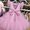 Girl Dresses Simple For Wedding Kids Pageant Cake Birthday Party Gowns First Holy Communion Customes