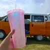 Durian Cup Double Straw Cup Summer Hot Selling Spot Spot One Piece Hail