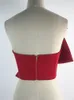 女性のTシャツディート秋のファッション気質韓国ソリッドカラーセクシーな弓包まれた胸の女性トップPD121 230515