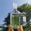 90 ° 14 mm klarer grüner Reifenstil Shisha Ash Catcher berauschende Glas-Dab-Rigs Bong-Glas-Wasserpfeife Rauchwerkzeug