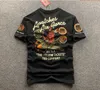 メンズTシャツデビルエアクラフト空軍プリント半袖TシャツメンカジュアルコットンモーターサイクルバイカーTシャツロックトップスティーサマーシャツJ230516