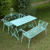 Lägermöbler europeiska utomhusjärnbord och stolar för trädgård terrass innergård fritid balkong bärbar bord camping