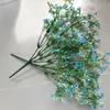 Kwiaty dekoracyjne 2 pęczki plastikowy sztuczny gipsophila bukiet fałszywa dekoracja salonu symulacja kwiat różowa roślina opiekuńcza