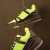 Дизайнерские модные кроссовки интенсивная обувь повседневная обувь Virgils Alligator-Embossed Черно-серо-серо-коричневый белый зеленый теленк