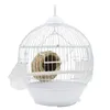 Bird Cages Round Bird Cage With Feeder Full Set Plastic Bird House Cage Bird Carrier For Small Birds All-Round Ventilation Can Be Detached 230516