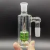 Bong per acqua in vetro a 90 gradi, 14 mm, gorgogliatore in vetro Pyrex spesso 90 °, verde