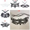 Black Sexy Lady Lid Lace Mask Fashion Hollow Eye Maskerade Party Fancy Masks Fantasia do Halloween veneziano Mardi Festume