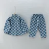 Pyjama Baju Bayi Laki laki 0 4Yspring Musim Gugur Fashion Setelan Denim Anak Perempuan Koboi Berkancing Sebaris Jeans 2 Potong 230516