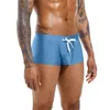 Costumi da bagno da uomo Mens Tinta unita Convex Pouch Boxer Costume da bagno Moda europea americana Vita bassa Summer Beach Surf Quick Dry 230515