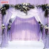 Fleurs décoratives 72cm 10m Couleur Chaise Sash Decrotation De Mariage Papillon Noeud Papillon Cristal Fil Manteau Chambre De Mariage Escalier Décoré 2 Sac