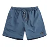 Мужские шорты Мужчины шнуры короткие брюки. Случайно быстрое печатное плавание для плавания пляжная одежда 230516