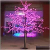 Decorazioni natalizie 1.5M Led Artificiale Cherry Blossom Tree Light 480Pcs Bbs 110 220Vac Antipioggia Fairy Garden Decor H0924 H0928 D Dh7Pm